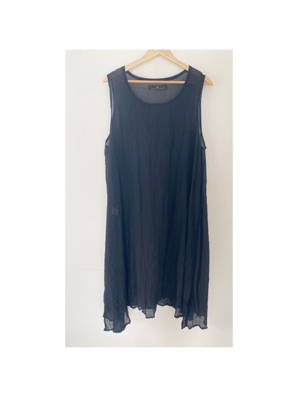 Kedem Sasson Dress Black Tank Lagenlook